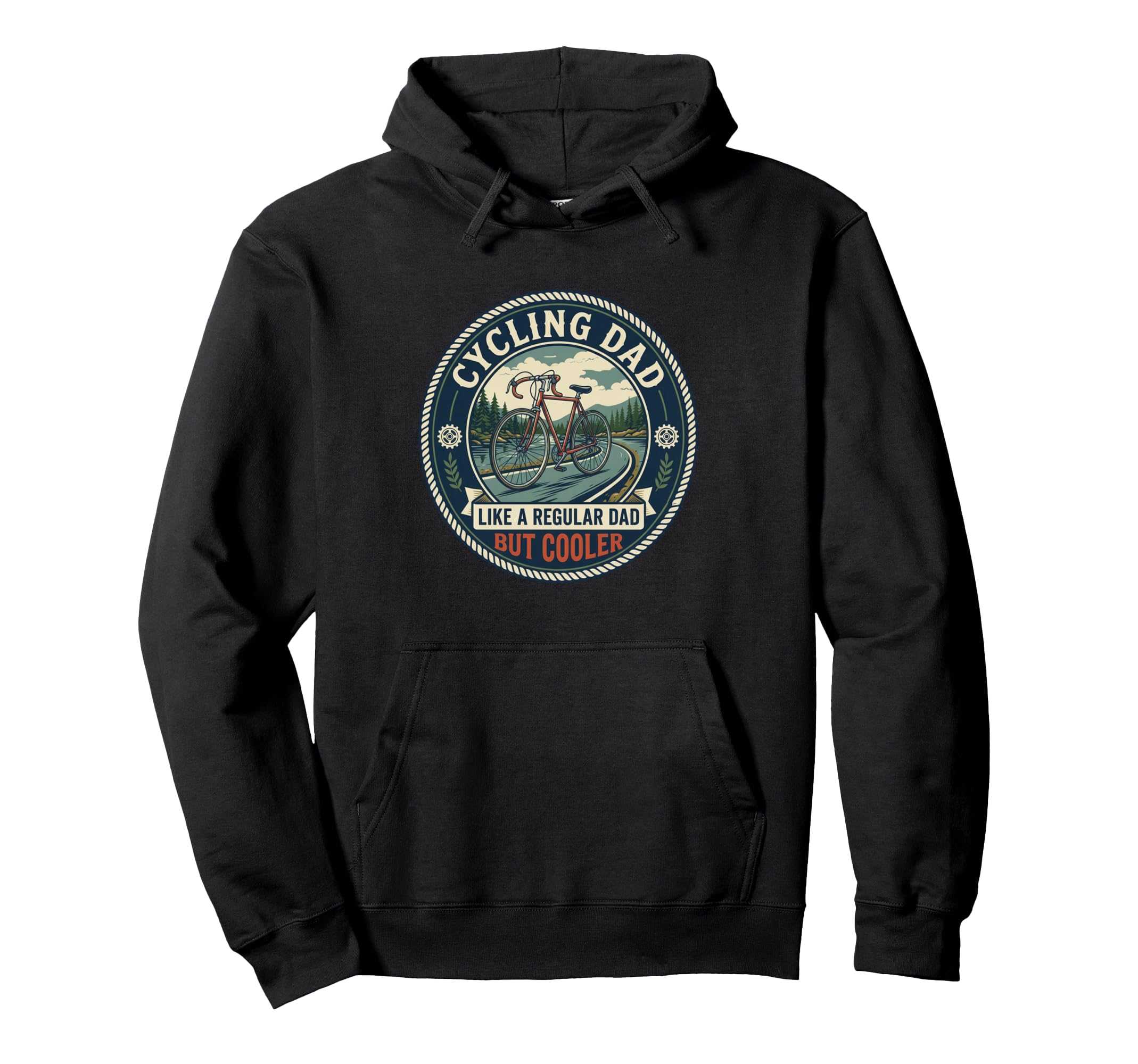 Cycling Dad Road Cyclist Bicycle Fitness Hoodie - Aesthetic Graphic Unisex - T-Shirt, Sweatshirt, Hoodie