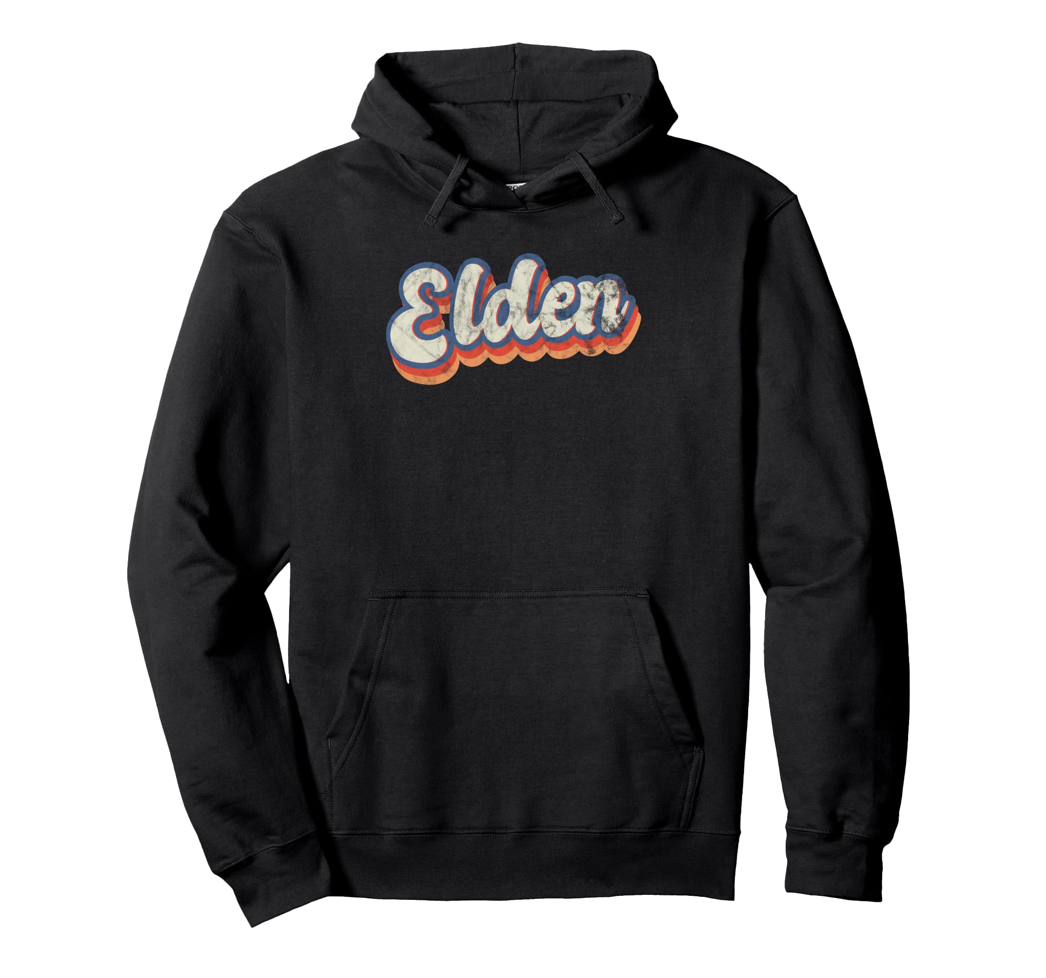 Elden Personalized Name Custom Lettering 70S Hoodie - Unique Graphic Unisex - T-Shirt, Sweatshirt, Hoodie