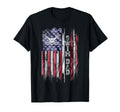 Usa Flag Proud Swimming Dad Swim T-Shirt - Custom Art Print Men Women - T-Shirt, Sweatshirt, Hoodie