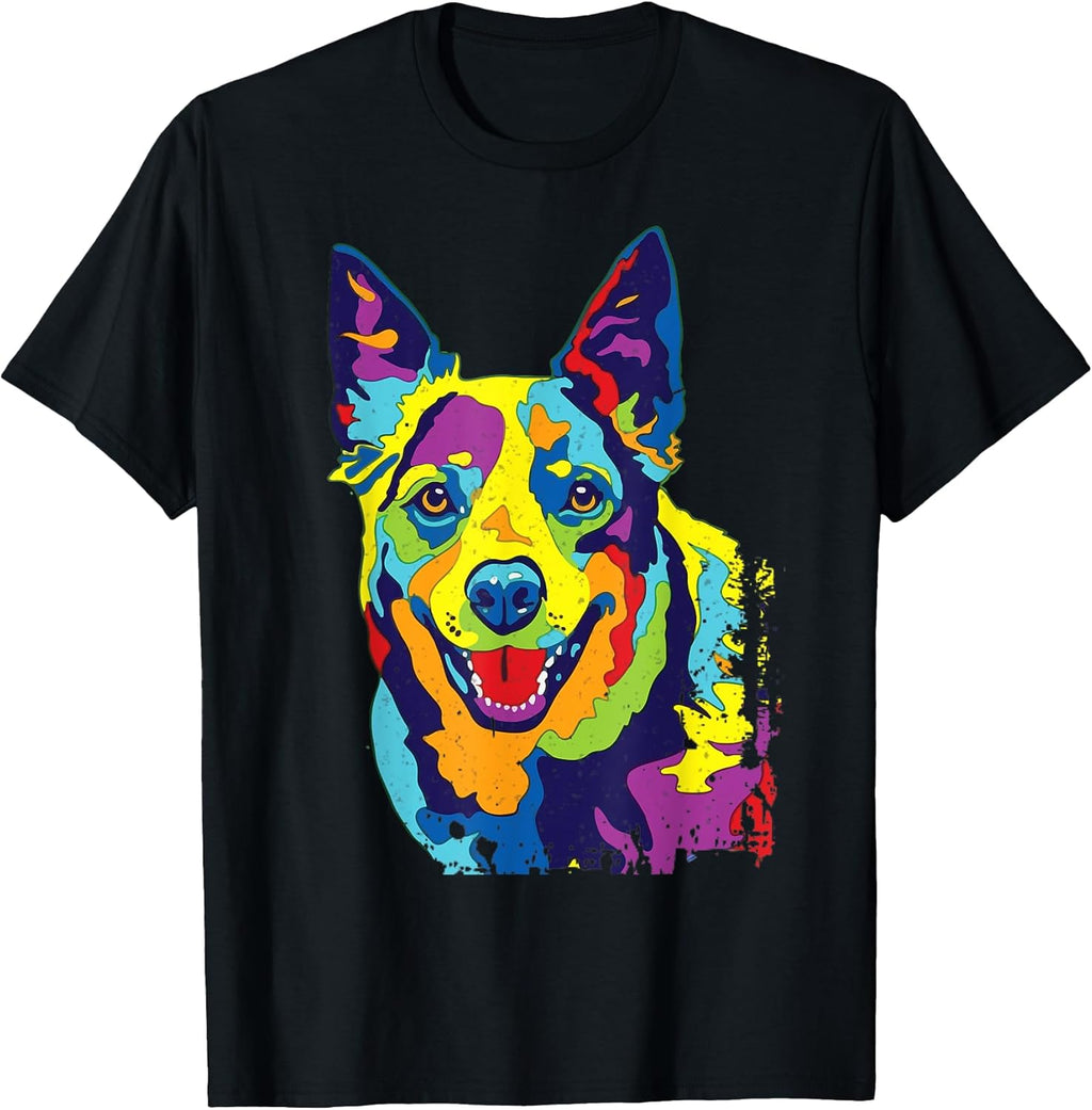 Cattle Dog Funny Australian Pop-Art for Men Women - Adult & Kids T-Shirts, Sweatshirts & Hoodies apparel design preview 1