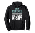 Funny Referee Art Soccer Football Referee Hoodie - Minimalist Print Unisex - T-Shirt, Sweatshirt, Hoodie