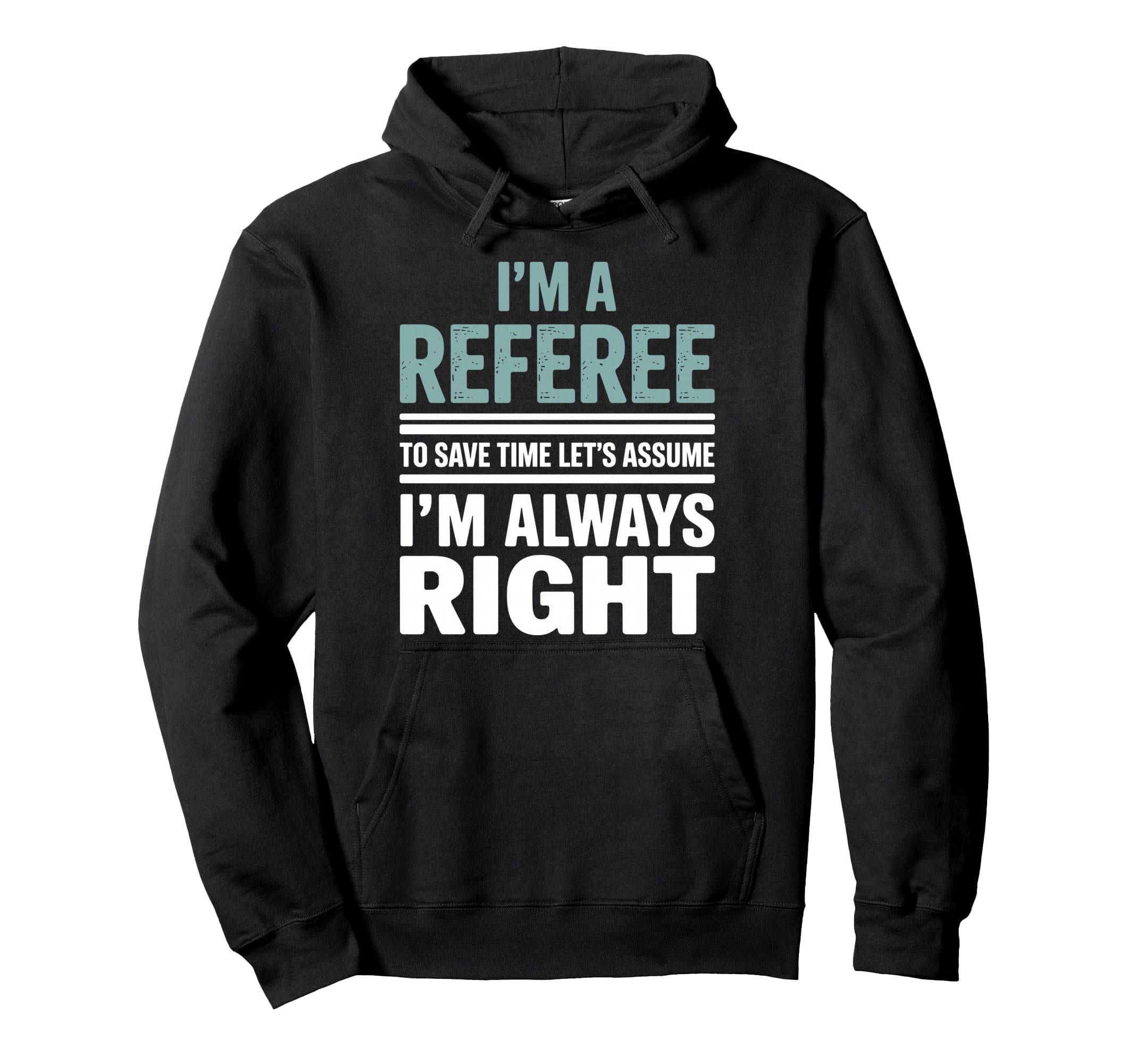 Funny Referee Art Soccer Football Referee Hoodie - Minimalist Print Unisex - T-Shirt, Sweatshirt, Hoodie