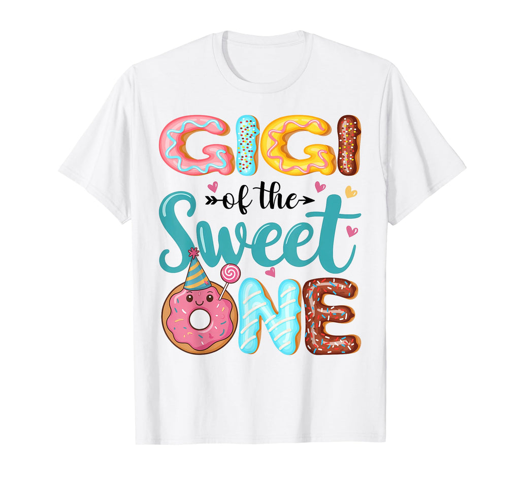 Gigi Sweet One 1St Birthday Donut Party T-Shirt - Graphic Print for Adults - T-Shirt, Sweatshirt, Hoodie