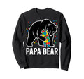 Papa Bear Autism Awareness Puzzle Sweatshirt - Trendy Graphic Men Women - T-Shirt, Sweatshirt, Hoodie