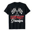 Two Fast Grandpa Second Birthday Racing Car T-Shirt - Graphic Print Unisex - T-Shirt, Sweatshirt, Hoodie