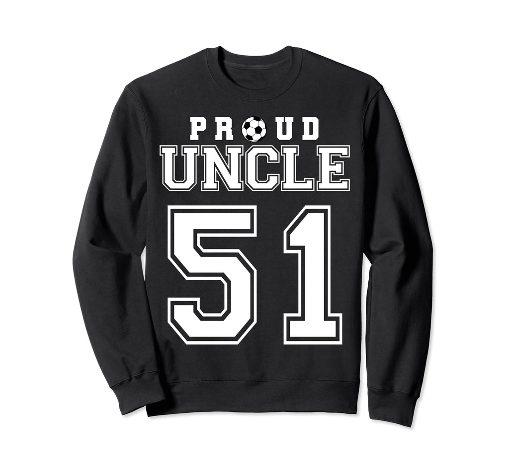 Number 51 Custom Proud Soccer Sweatshirt - Novelty Apparel for Adults - T-Shirt, Sweatshirt, Hoodie
