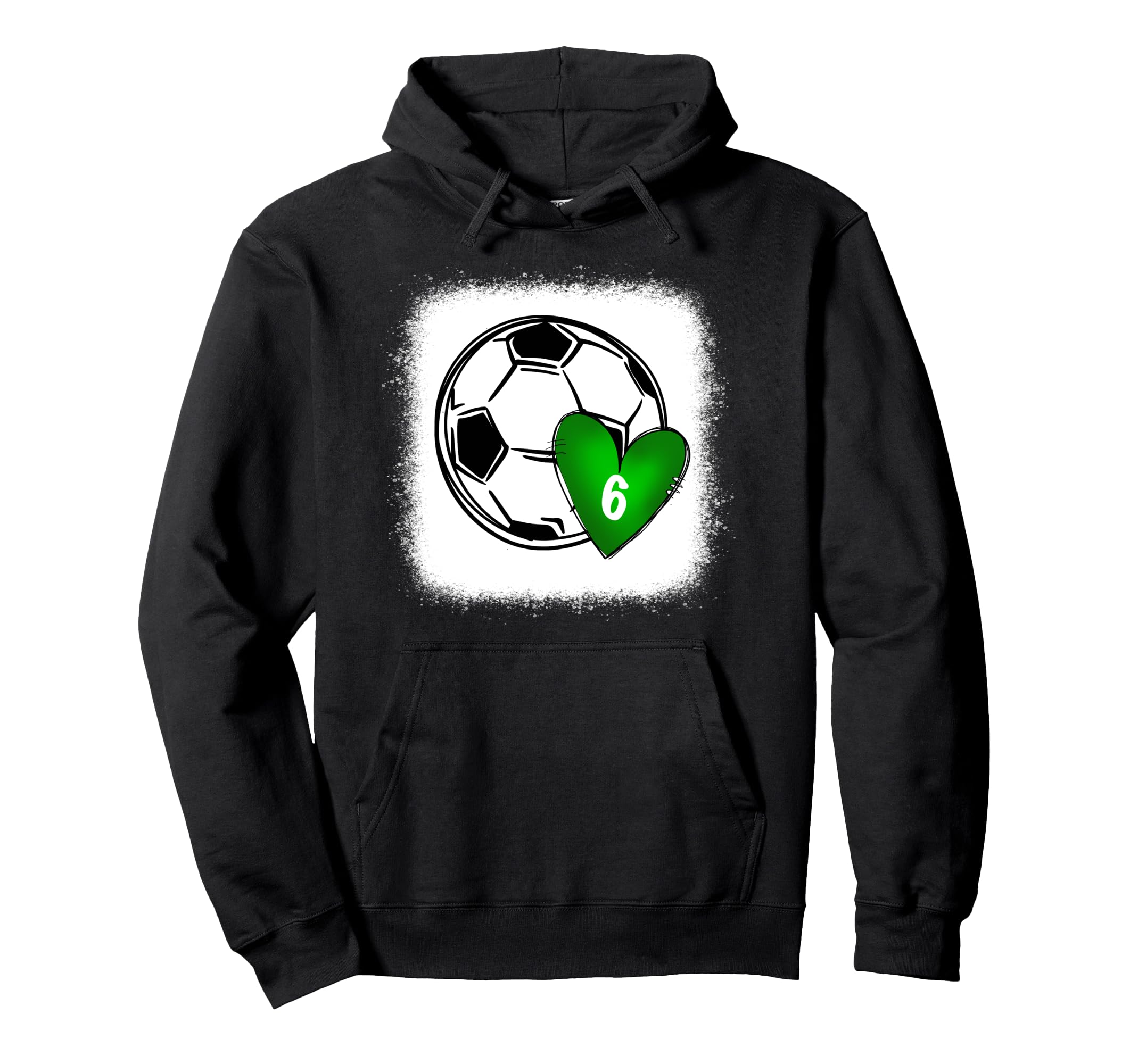 Womens Custom Soccer Mom Number 6 Hoodie - Casual Everyday Wear Men Women - T-Shirt, Sweatshirt, Hoodie