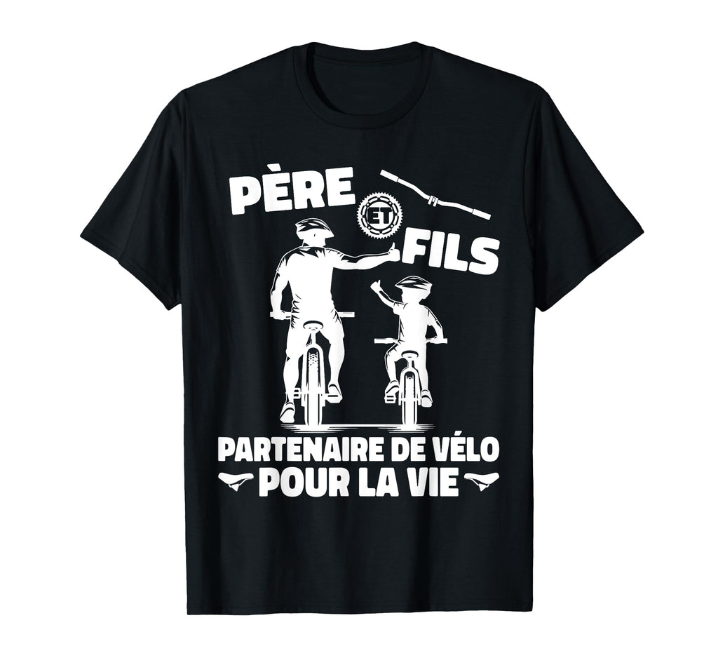 Father And Son Cycling Partner Life T-Shirt - Trendy Graphic Men Women - T-Shirt, Sweatshirt, Hoodie