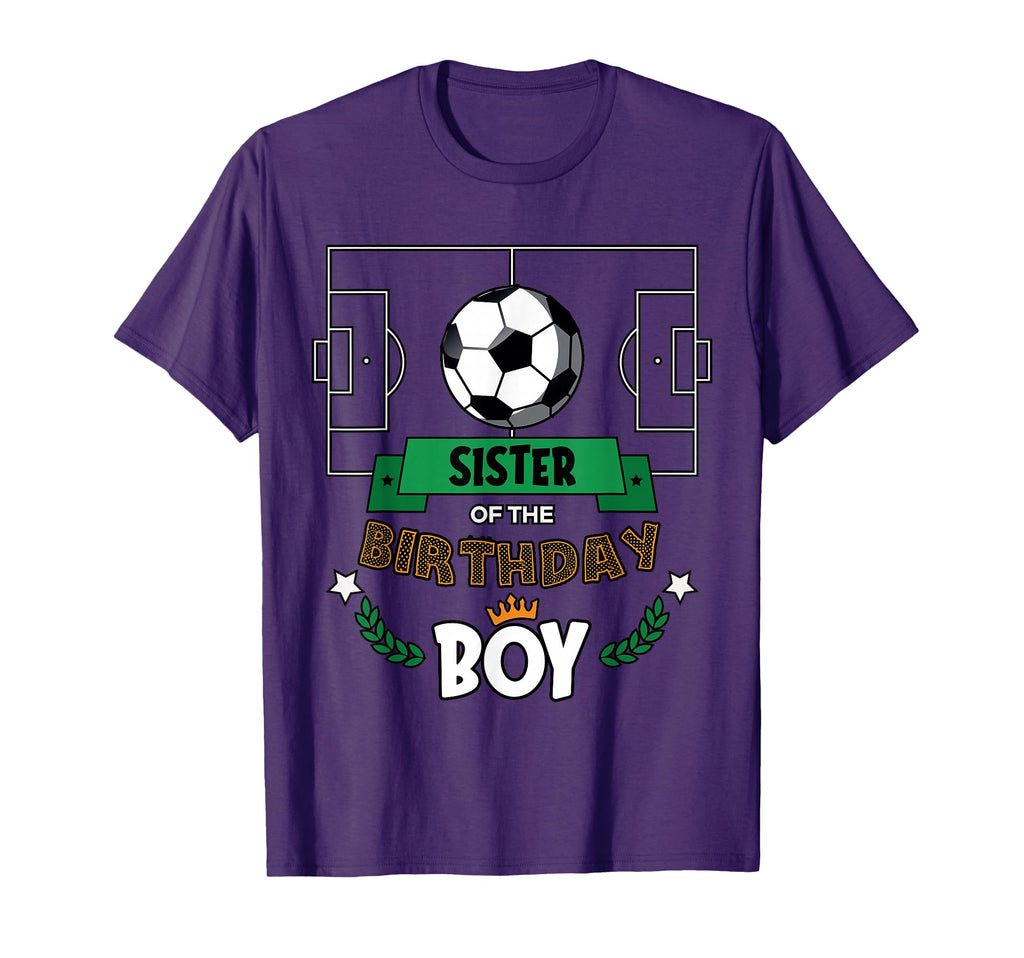 Sister Birthday Soccer Theme Matching T-Shirt - Aesthetic Graphic Unisex - T-Shirt, Sweatshirt, Hoodie