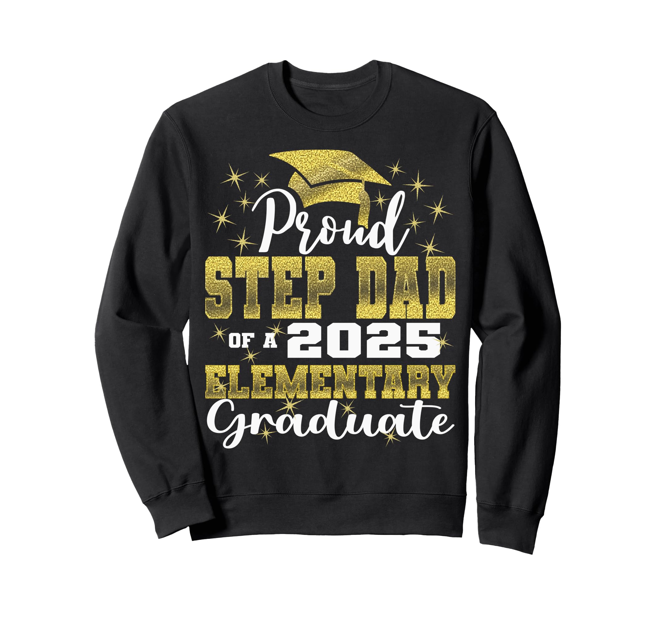 Proud Step Dad 5Th Grade Graduate Sweatshirt - Custom Art Print Unisex - T-Shirt, Sweatshirt, Hoodie