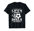 Lifes About Goals And Assits Indoor T-Shirt - Fun Novelty Design Unisex - T-Shirt, Sweatshirt, Hoodie