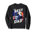 Best Dad Wolf Bald Eagle American Sweatshirt - Novelty Apparel for Adults - T-Shirt, Sweatshirt, Hoodie