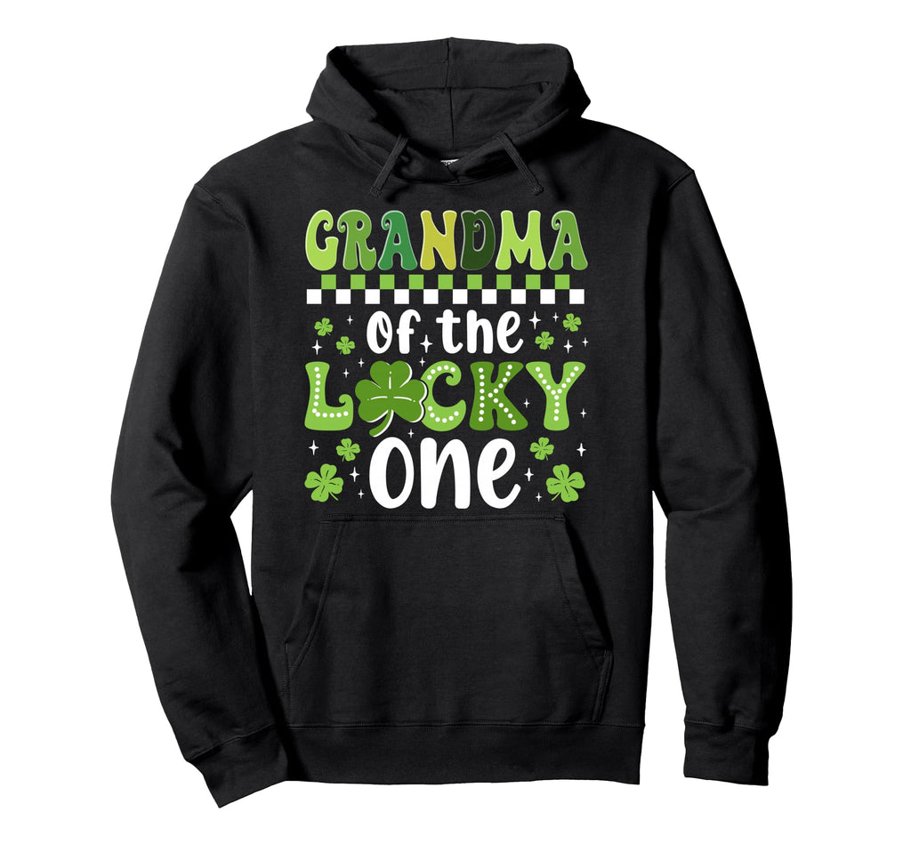 Grandma Lucky One First Birthday St Hoodie - Trendy Graphic for Adults - T-Shirt, Sweatshirt, Hoodie