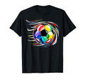 Colorful Tie Dye Soccer Ball Game T-Shirt - Aesthetic Graphic for Adults - T-Shirt, Sweatshirt, Hoodie