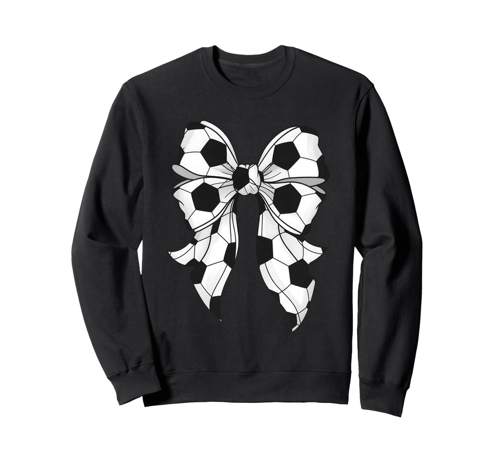 Soccer Coquette Bow Soccer Mama Mom Sweatshirt - Streetwear Style Unisex - T-Shirt, Sweatshirt, Hoodie