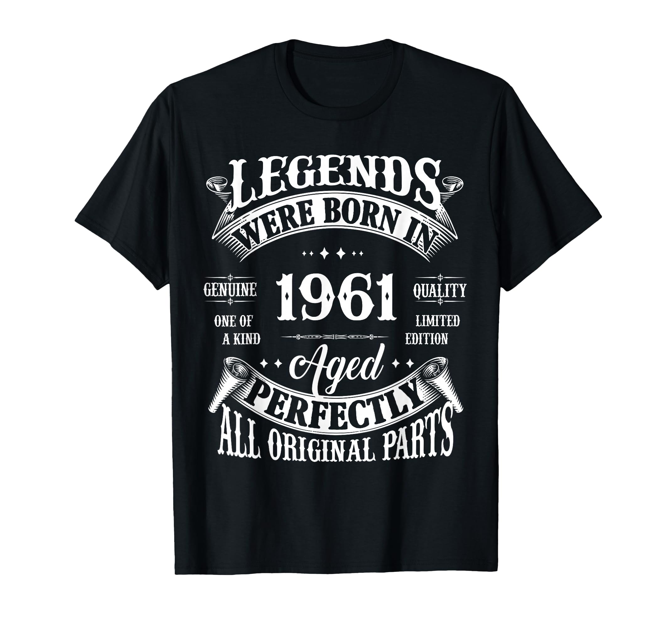 65Th Birthday Gift Legends Born 1961 T-Shirt - Fun Novelty Design Unisex - T-Shirt, Sweatshirt, Hoodie