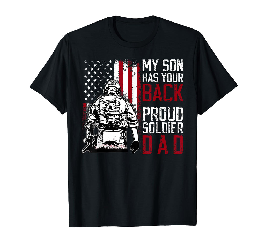 My Son Proud Soldier Dad Military Dad T-Shirt - Graphic Print for Adults - T-Shirt, Sweatshirt, Hoodie