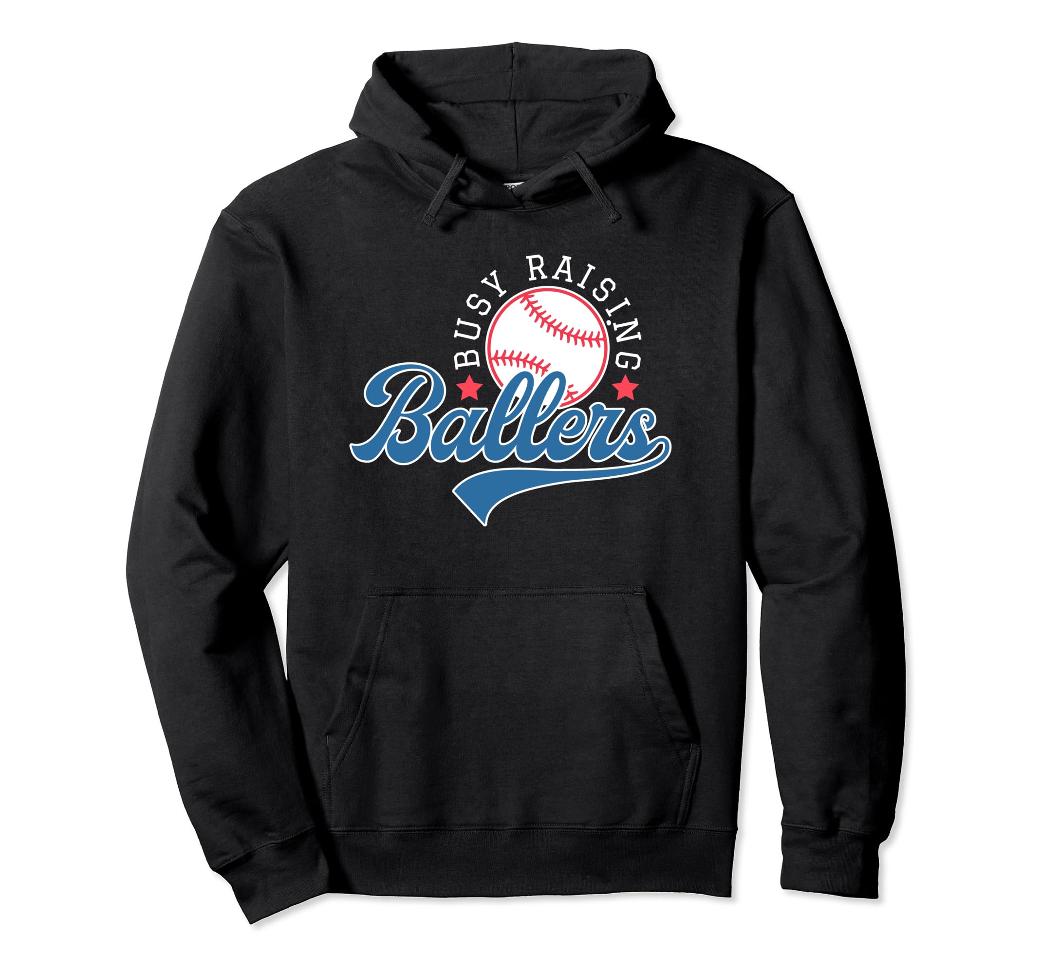 Busy Raising Ballers Baseball Mom Group Hoodie - Minimalist Print Unisex - T-Shirt, Sweatshirt, Hoodie