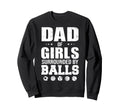 Dad Surrounded Balls Funny Ball Dad Sweatshirt - Minimalist Print Unisex - T-Shirt, Sweatshirt, Hoodie