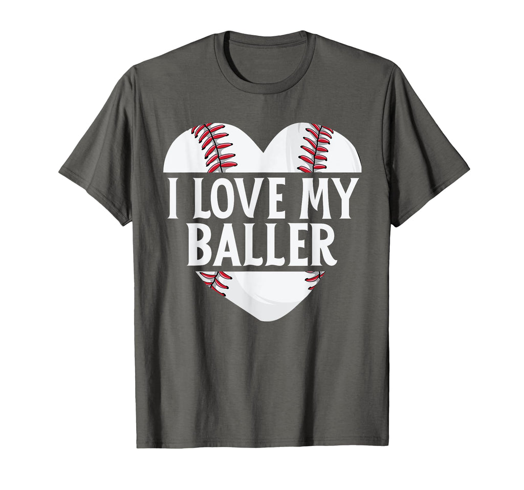 Baseball Dad Fathers Day Gift I Love T-Shirt - Minimalist Print Men Women - T-Shirt, Sweatshirt, Hoodie
