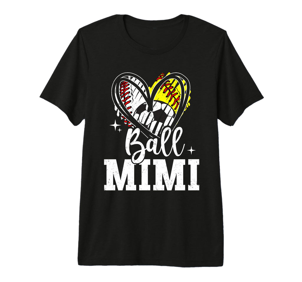 Ball Mimi Baseball Softball Soccer T-Shirt - Trendy Graphic Men Women - T-Shirt, Sweatshirt, Hoodie
