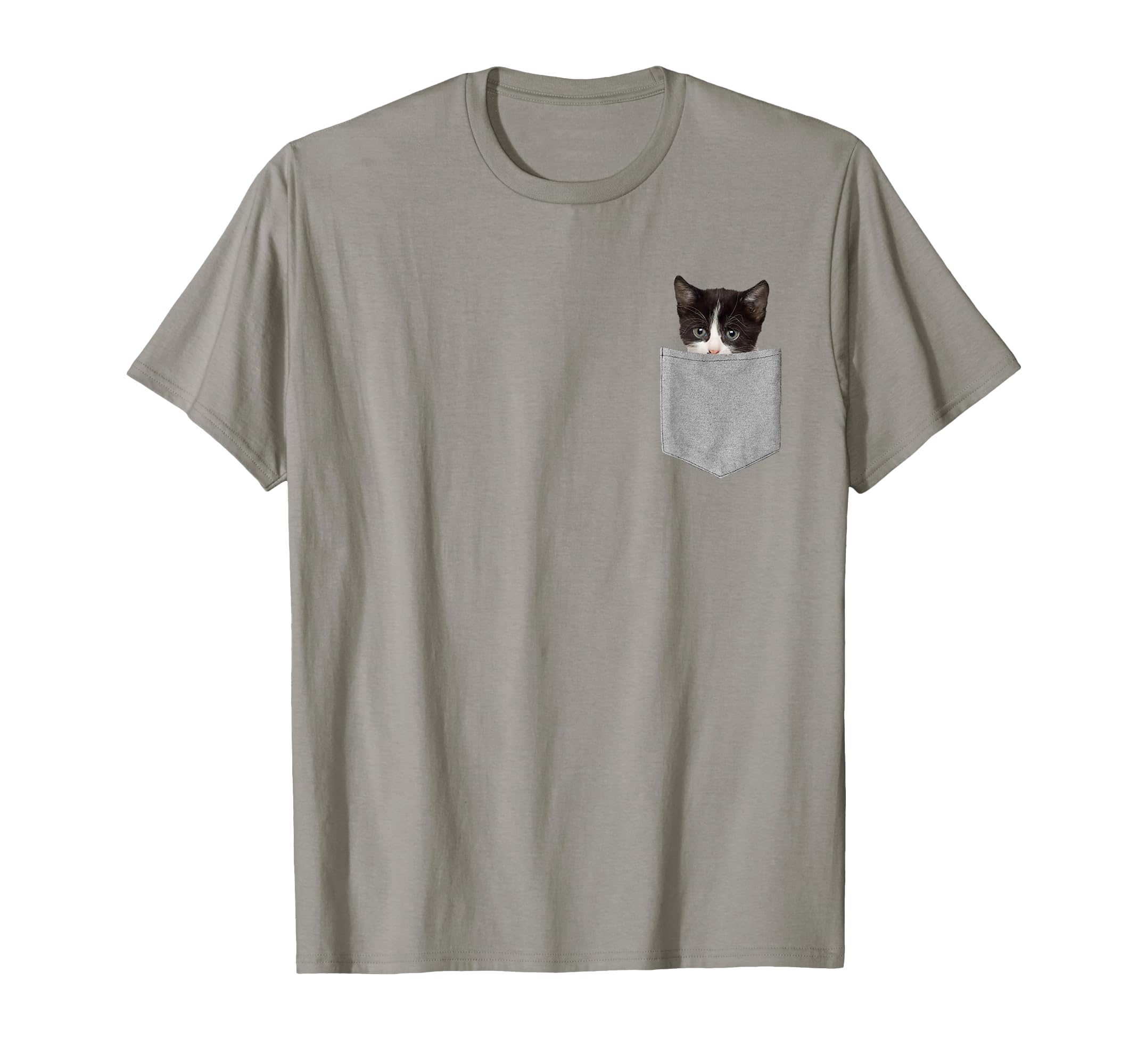 Cat Peeking Pocket Cat Lover Tshirts T-Shirt - Fun Novelty Design Men Women - T-Shirt, Sweatshirt, Hoodie