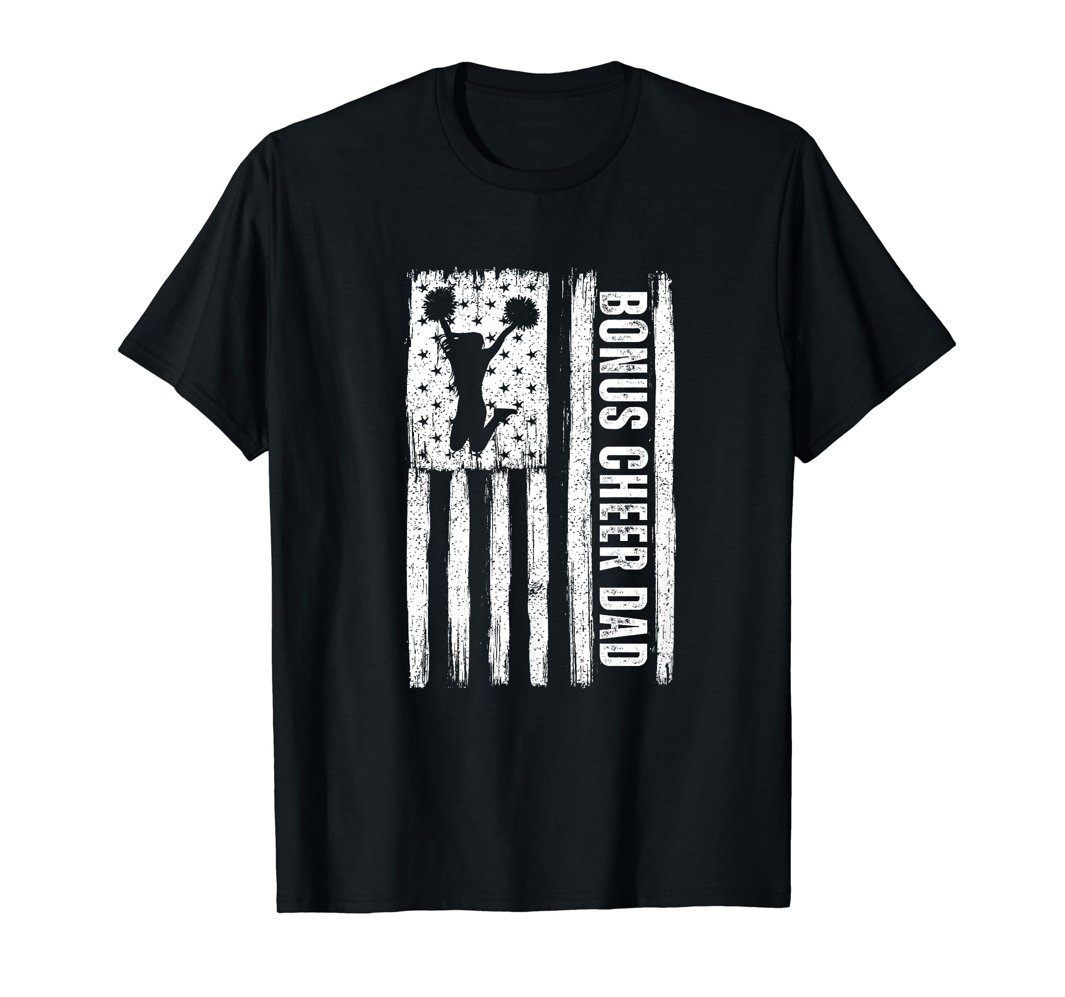 Bonus Cheer Dad American Flag T-Shirt - Aesthetic Graphic Unisex - T-Shirt, Sweatshirt, Hoodie