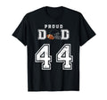 Custom Proud Football Dad Number 44 T-Shirt - Unique Graphic for Adults - T-Shirt, Sweatshirt, Hoodie