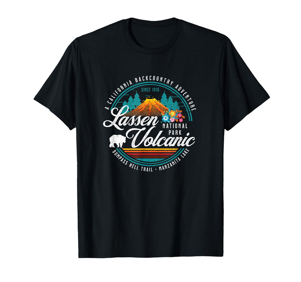 Lassen Volcanic National Park Hiking T-Shirt - Minimalist Print Unisex - T-Shirt, Sweatshirt, Hoodie