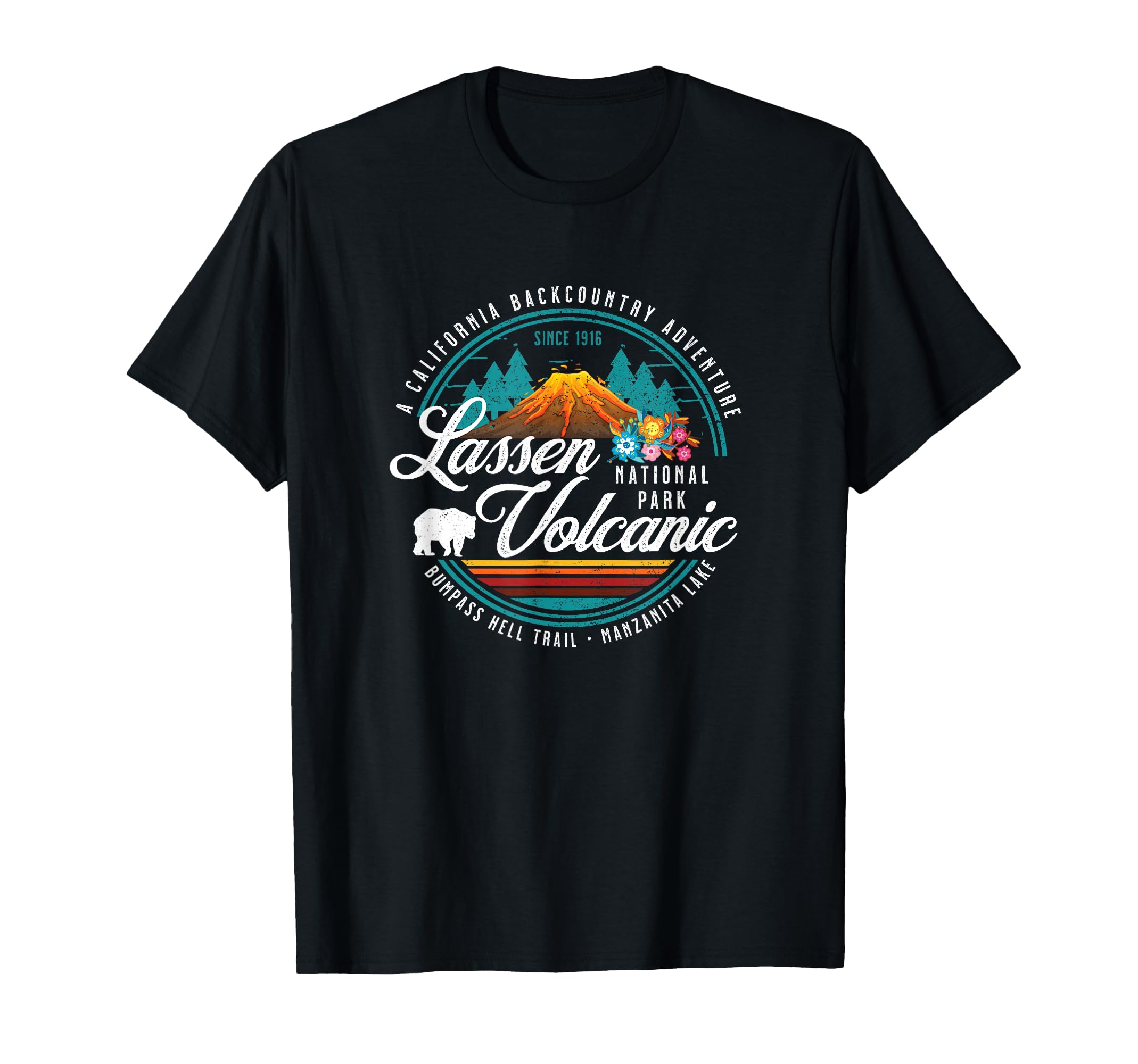 Lassen Volcanic National Park Hiking T-Shirt - Minimalist Print Unisex - T-Shirt, Sweatshirt, Hoodie