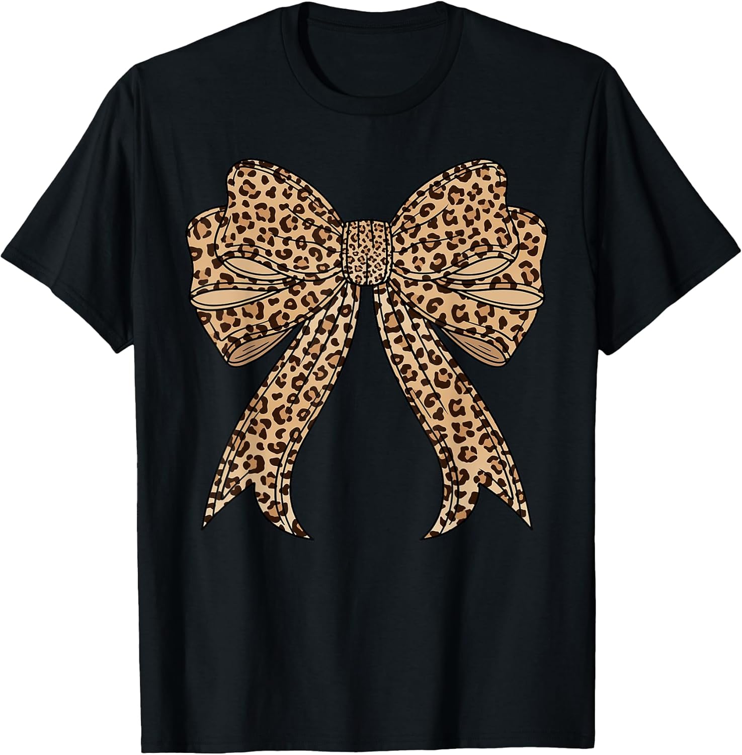 Coquette Bow Leopard for Women Girls Aesthetic Trendy - Adult & Kids T-Shirts, Sweatshirts & Hoodies apparel design preview 1