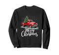 Merry Red Truck Family Matching Sweatshirt - Aesthetic Graphic for Adults - T-Shirt, Sweatshirt, Hoodie