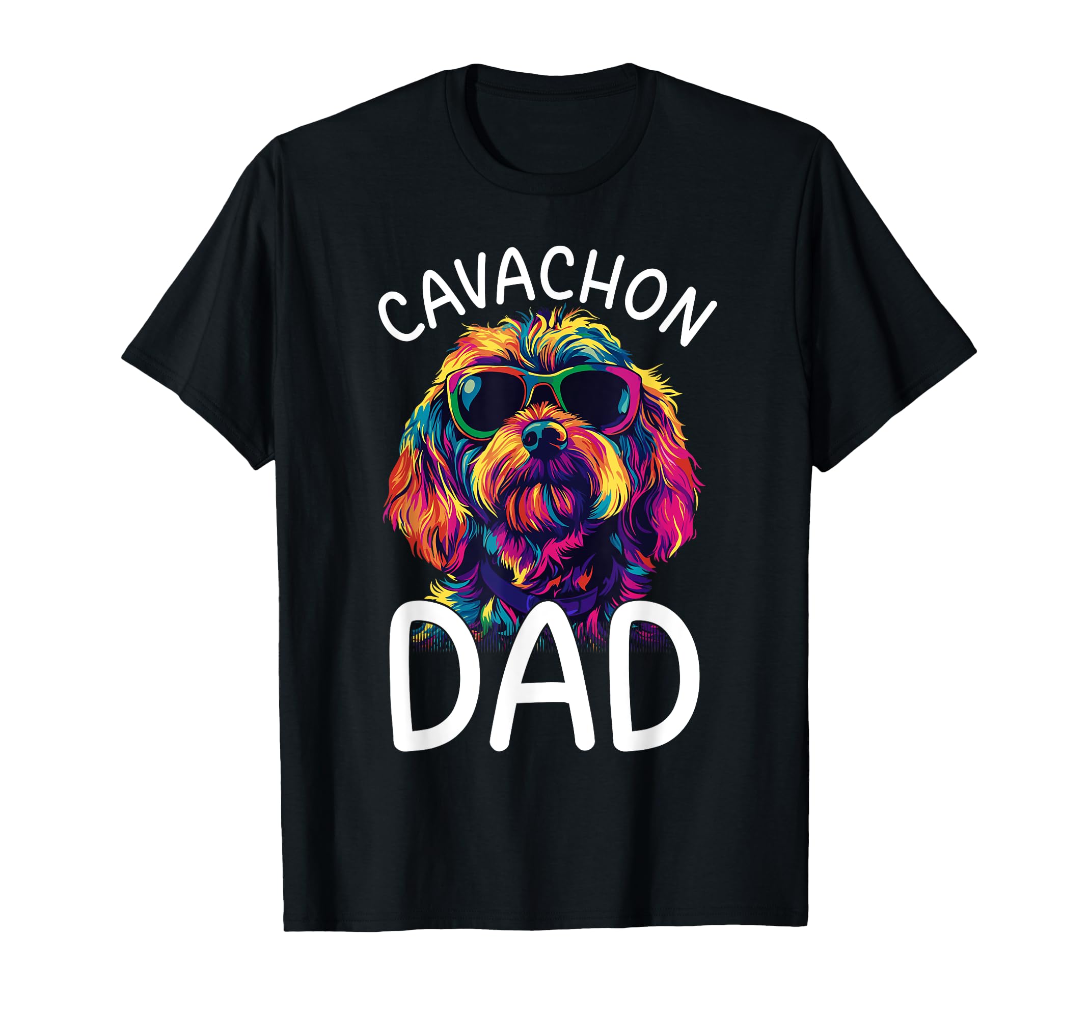 Cavachon Lovers Colorful Pop Art Mens T-Shirt - Fun Novelty Design Unisex - T-Shirt, Sweatshirt, Hoodie