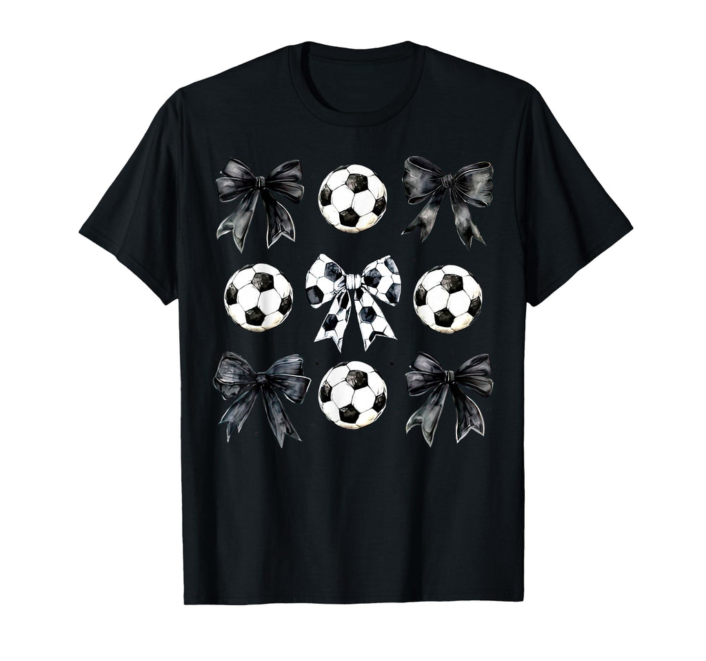 Soccer Bow Game Day Mama Soccer Mothers T-Shirt - Aesthetic Graphic Unisex - T-Shirt, Sweatshirt, Hoodie