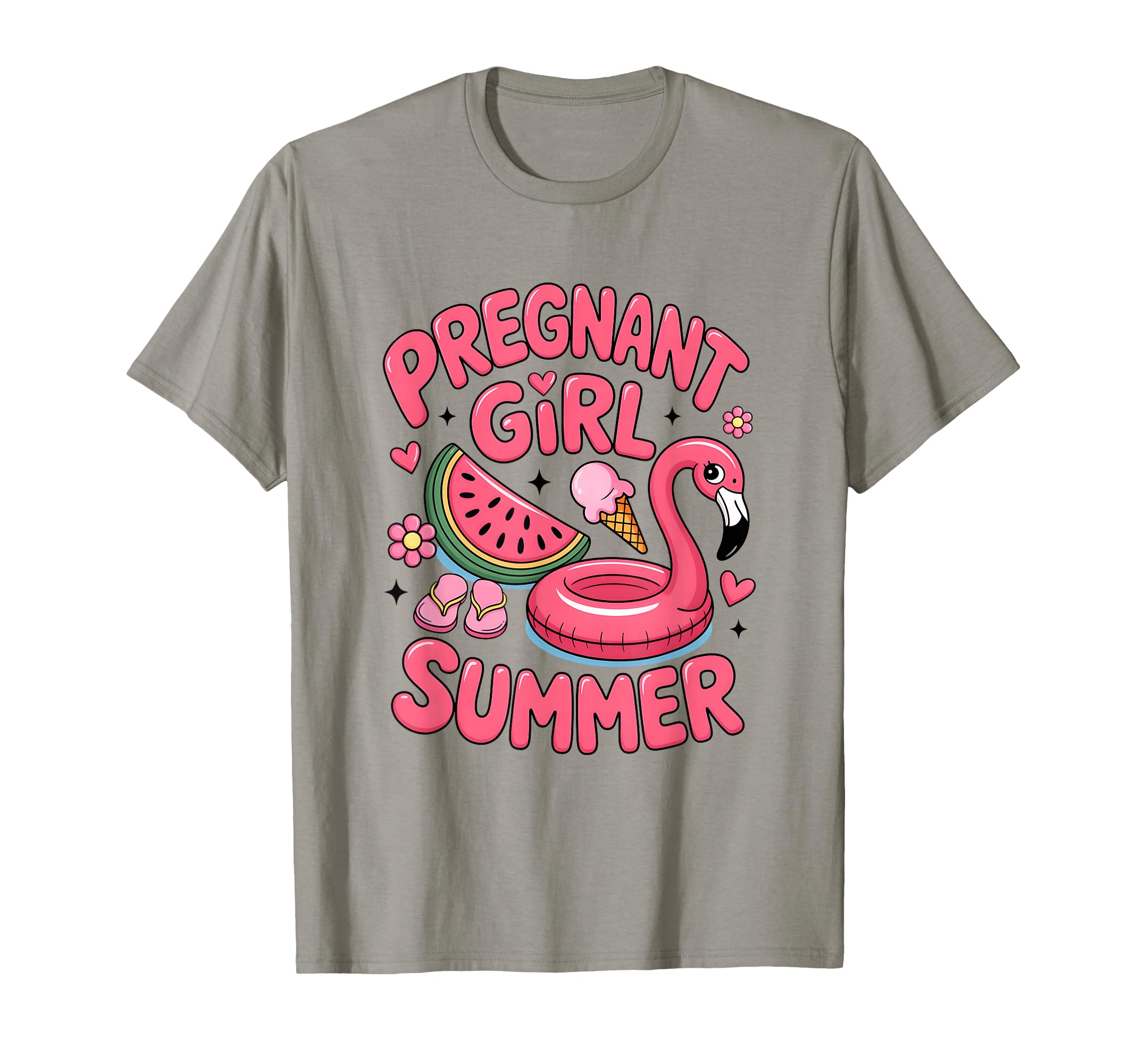 Pregnant Summer Pregnancy T-Shirt - Custom Art Print for Adults - T-Shirt, Sweatshirt, Hoodie