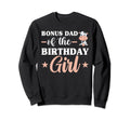 Bonus Dad Birthday Cow Family Sweatshirt - Minimalist Print Men Women - T-Shirt, Sweatshirt, Hoodie