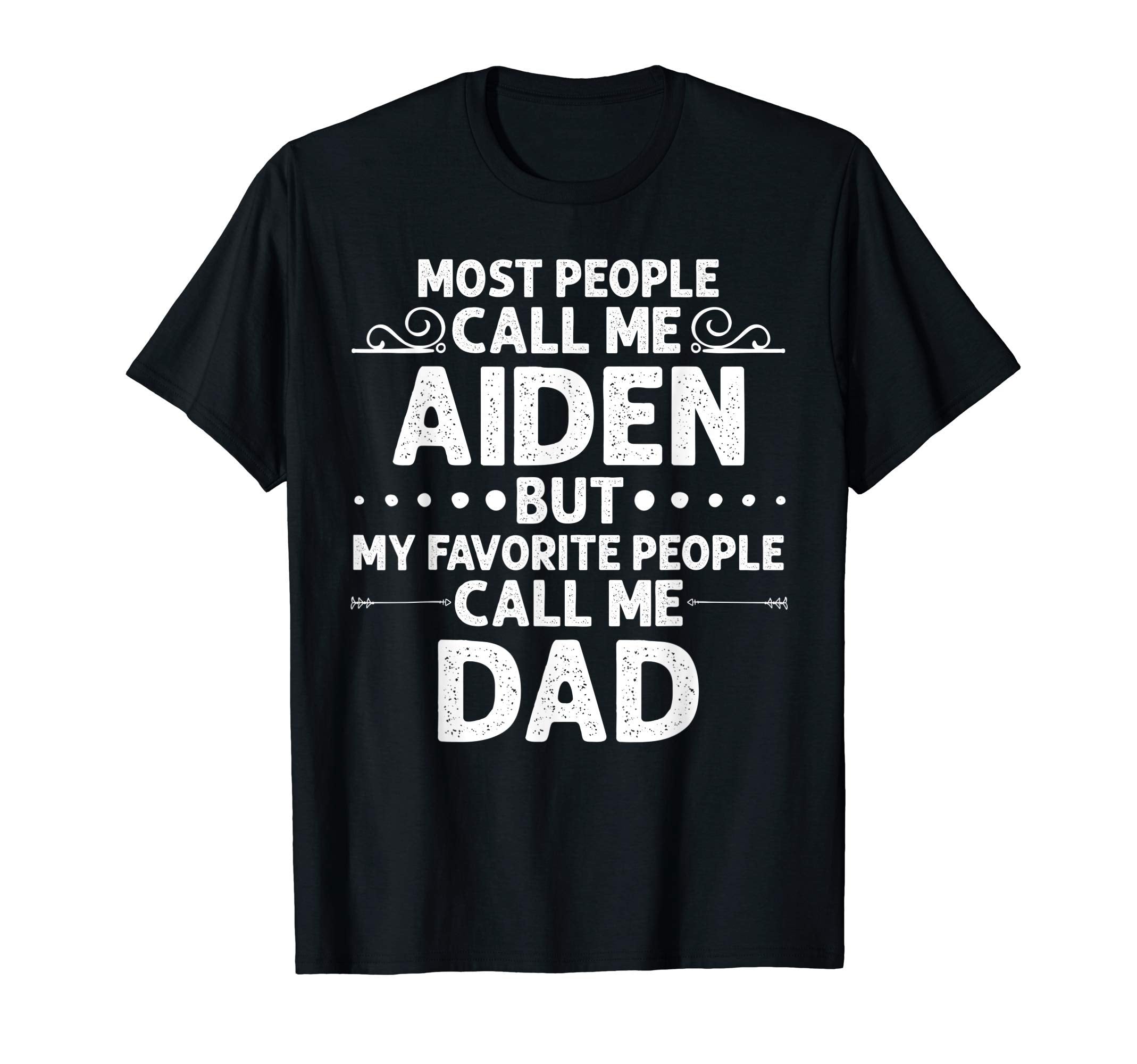 Aiden Gift Name Funny Fathers Day T-Shirt - Minimalist Print Men Women - T-Shirt, Sweatshirt, Hoodie