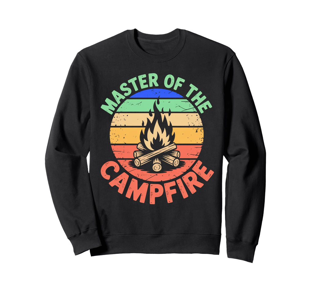 Master Campfire Dad Camping Sweatshirt - Casual Everyday Wear for Adults - T-Shirt, Sweatshirt, Hoodie