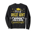 Proud Great Aunt 2026 College Sweatshirt - Minimalist Print Men Women - T-Shirt, Sweatshirt, Hoodie