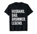 Husband Dad Drummer Legend Drum T-Shirt - Fun Novelty Design for Adults - T-Shirt, Sweatshirt, Hoodie