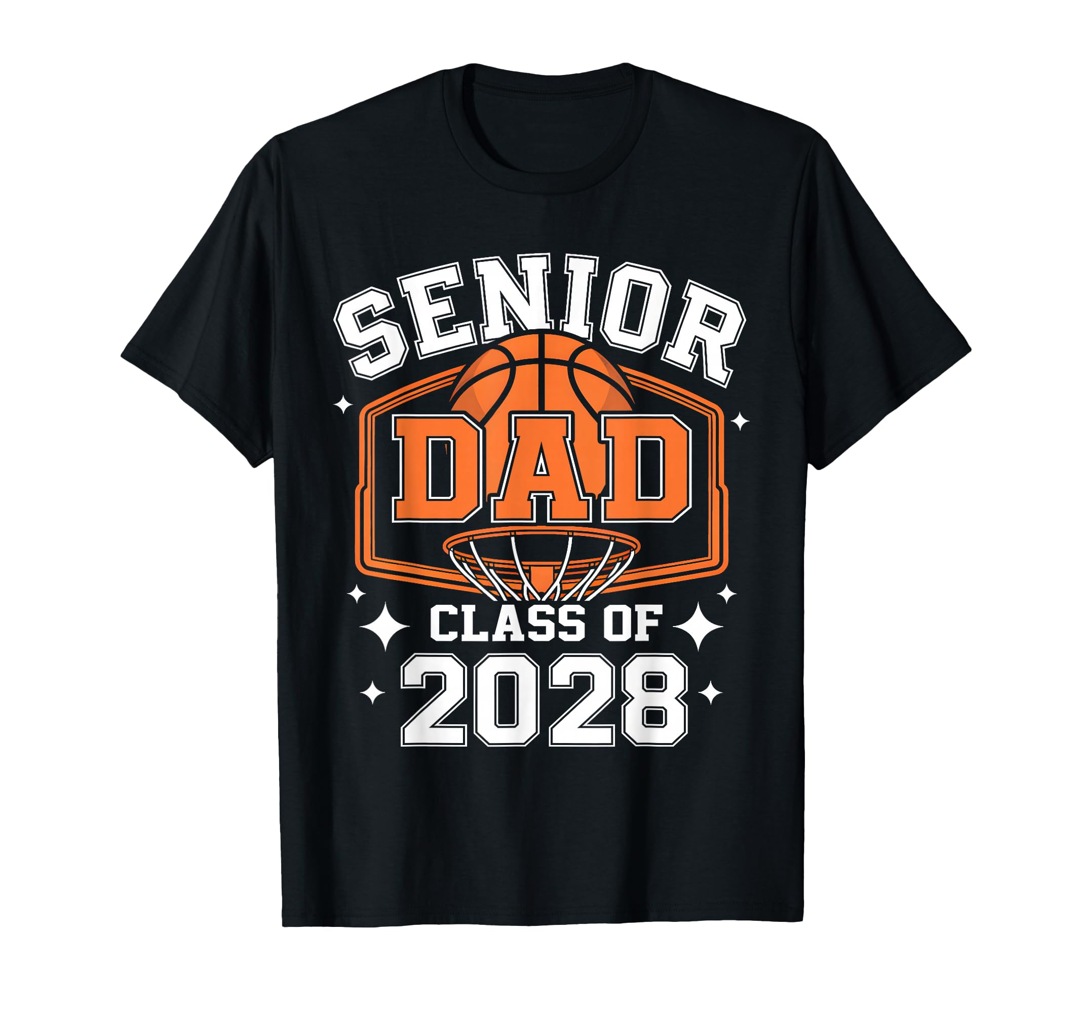 Senior Dad Class 2028 Basketball T-Shirt - Graphic Print for Adults - T-Shirt, Sweatshirt, Hoodie
