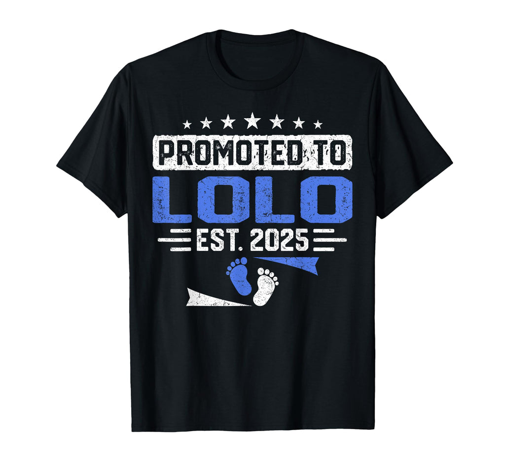 Promoted To Lolo Again Est 2025 T-Shirt - Fun Novelty Design Men Women - T-Shirt, Sweatshirt, Hoodie