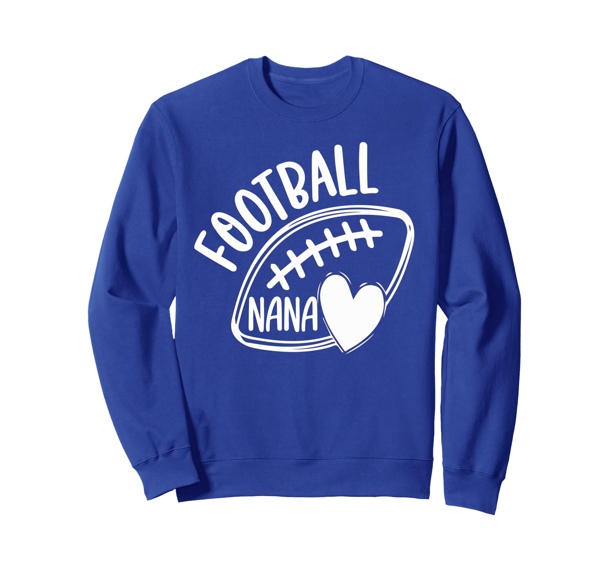 Womens Game Day Blue And White High Sweatshirt - Trendy Graphic for Adults - T-Shirt, Sweatshirt, Hoodie