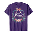 This Is Retired 2025 Bow Floral T-Shirt - Aesthetic Graphic for Adults - T-Shirt, Sweatshirt, Hoodie