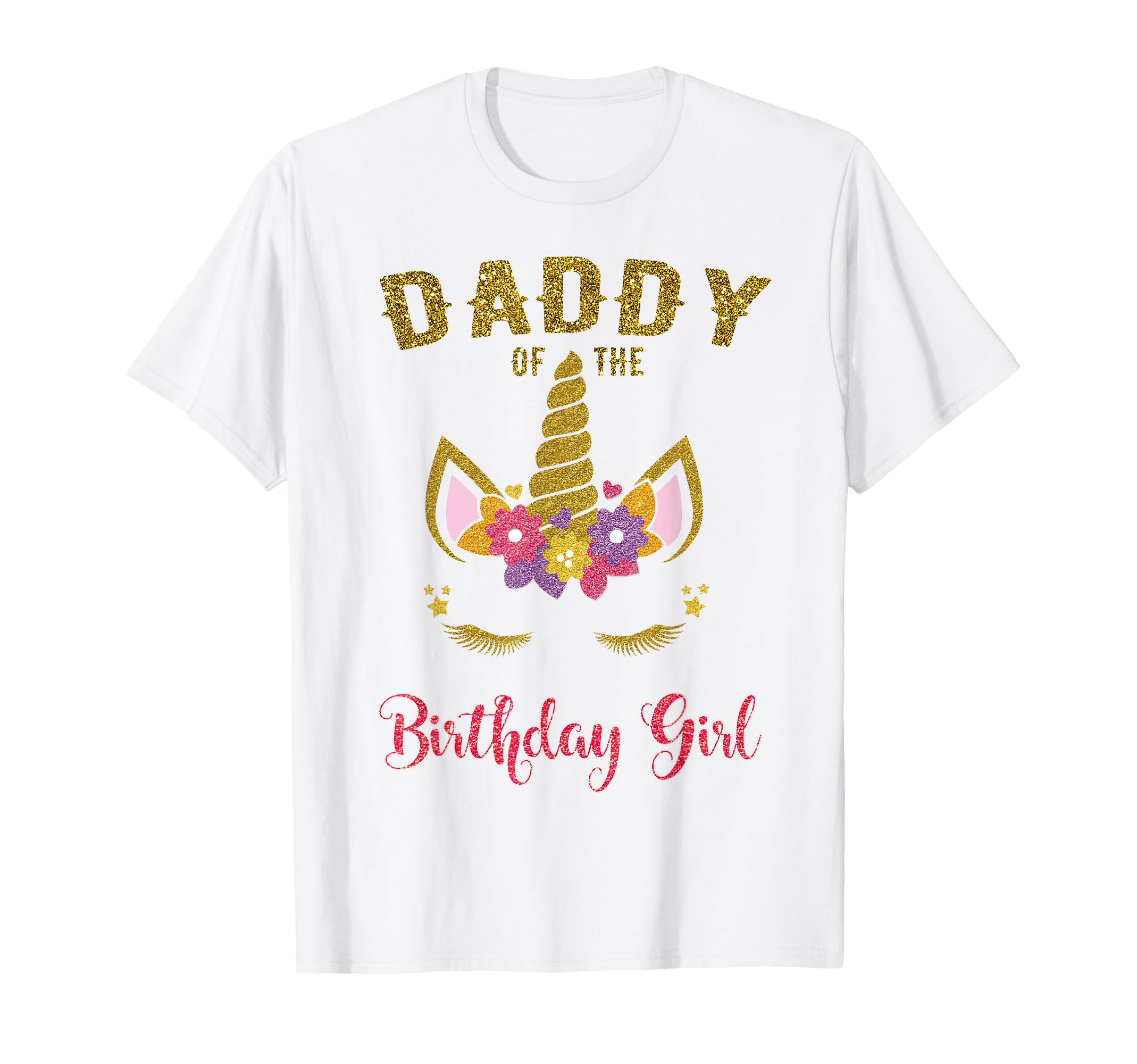 Daddy Birthday Unicorn Matching T-Shirt - Minimalist Print Unisex - T-Shirt, Sweatshirt, Hoodie