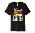 Happy Busy Raising Ballers Sports T-Shirt - Minimalist Print for Adults - T-Shirt, Sweatshirt, Hoodie