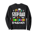 Proud Step Dad 2Nd Grade Graduate Sweatshirt - Aesthetic Graphic Men Women - T-Shirt, Sweatshirt, Hoodie