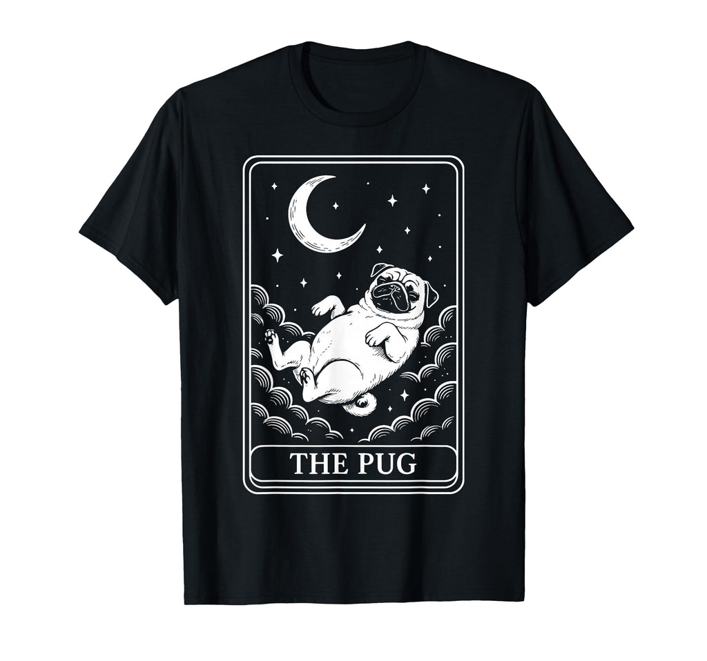 Pug Tarot Card T-Shirt - Fun Novelty Design for Adults - T-Shirt, Sweatshirt, Hoodie