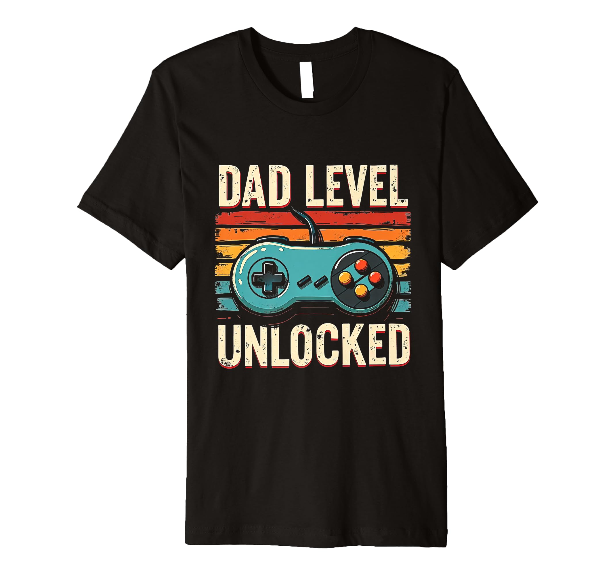 Dad Level Unlocked Funny Gamer Dad T-Shirt - Custom Art Print for Adults - T-Shirt, Sweatshirt, Hoodie