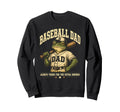 Funny Baseball Dad Frog Extra Sweatshirt - Custom Art Print for Adults - T-Shirt, Sweatshirt, Hoodie